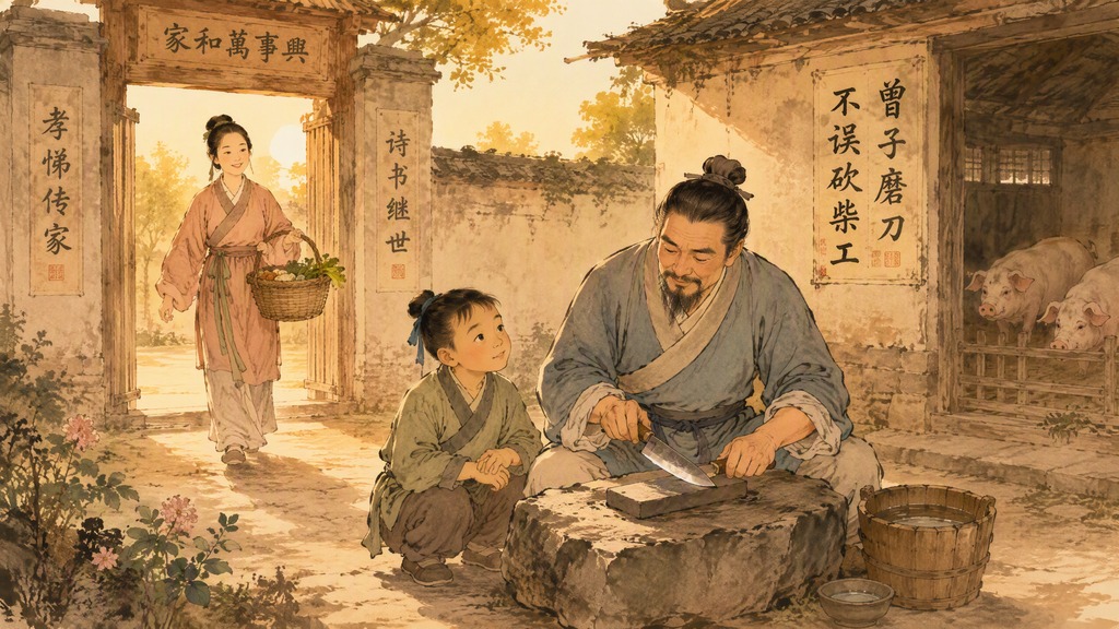 曾子杀猪：你对孩子说的每一句话，都是在教他如何看待这个世界